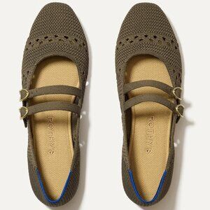 Rothy's The Double Buckle Mary Jane - Safari Crochet Size 9.5